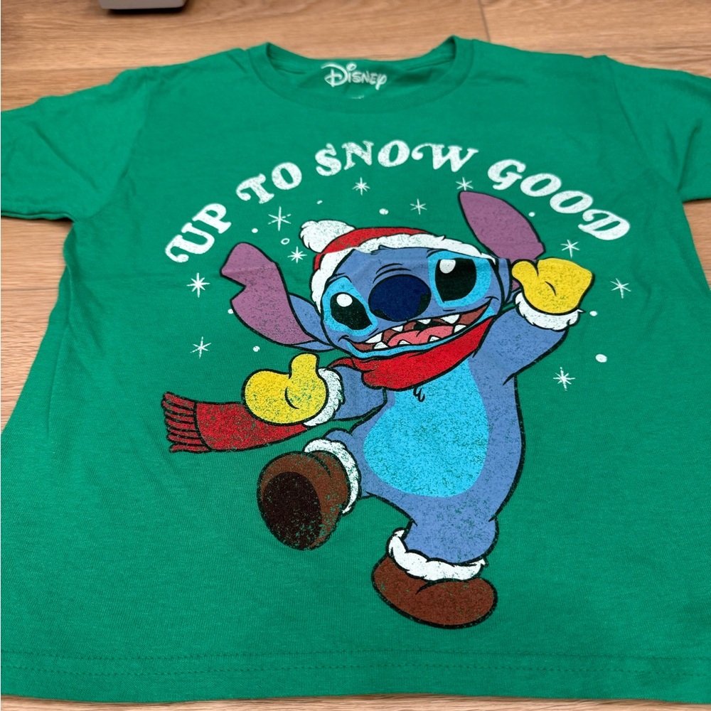 Disney Green Stitch Holiday T-Shirt